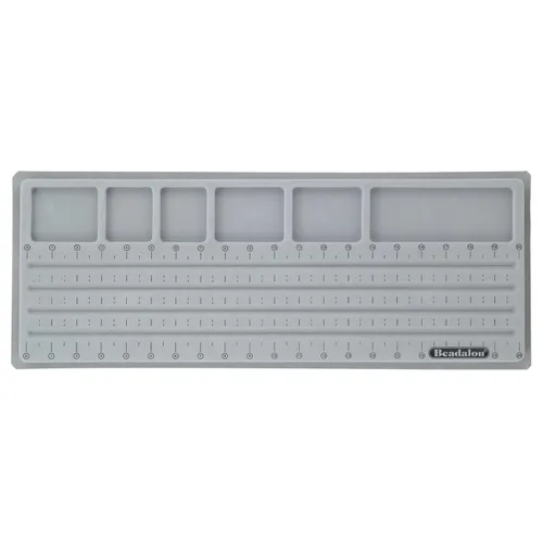 Vista 11 de Beadalon Tableros de cuentas de pulsera para hacer joyas, bandeja de cuentas flocada, anti-rollo con cubierta, herramienta de diseño de joyería