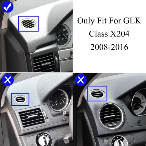 Vista 6 de Para GLK Clase X204, juego de cubiertas de rejilla de ventilación de aire acondicionado para salpicadero, panel de salida de aire acondicionado