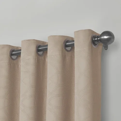 Vista 2 de Eclipse Kingston - Cortinas opacas para dormitorio, 52 x 63 pulgadas, oscurecimiento con aislamiento, panel individual con ojales en la parte