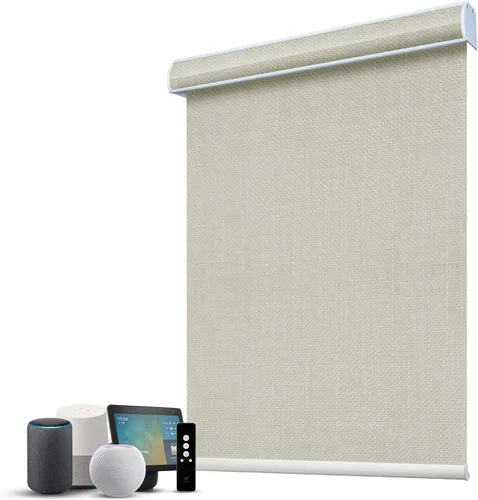 Vista 48 de SmartWings Persianas Motorizadas con Filtro de Luz, Compatible con Matter Thread Homekit Z-Wave Alexa Google, Persianas con 70% de Opacidad Safari