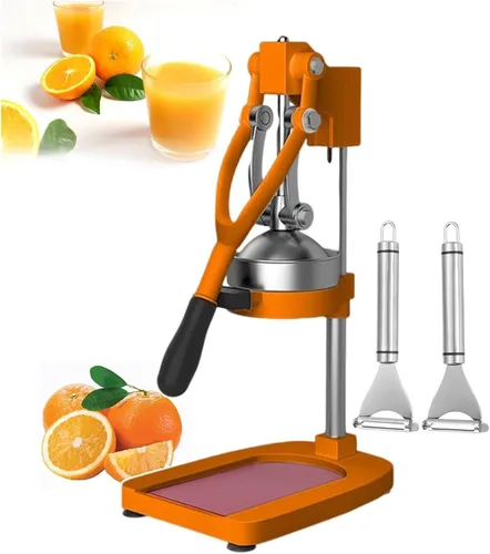 Vista 9 de Exprimidor de cítricos de hierro fundido, máquina de exprimidor de prensa manual, exprimidor y trituradora de frutas, procesadores de alimentos