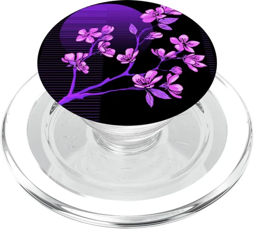 Vista 7 de PopGrip intercambiable de flores de cerezo japonés Sakura Sintonal de onda de vapor