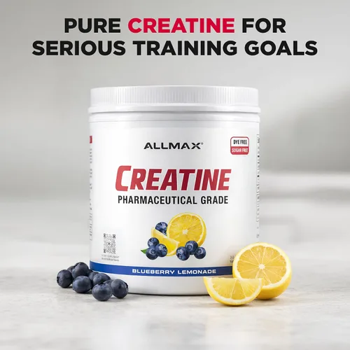 Vista 8 de ALLMAX Nutrition - Monohidrato de creatina en polvo, limonada de arándanos, suplemento micronizado puro de malla 200, sin azúcar y sin tintes