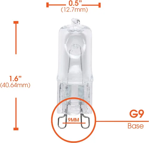 Vista 3 de Xtricity Bombilla halógena T4 JCD G9 de 40 W, 120 V 40 W, halógena, regulable, 400 lúmenes, 2700 K blanco suave, (paquete de 8)