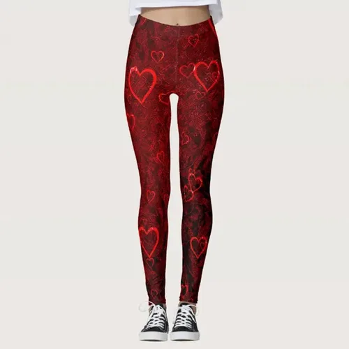 Vista 3 de Lovesy Stripes Pilates Pants Women's Day Print Leggings for Yoga Running Valentine's Pants Womens Yoga Pants