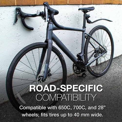 Vista 3 de Zefal Guardabarros para bicicleta Swan Road (negro, trasero)