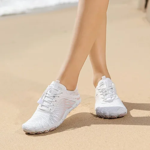Vista 7 de GZTGZMWG Zapatos de agua para hombres y mujeres adultos, secado rápido, calcetines acuáticos descalzos para playa, natación, río, piscina, lago