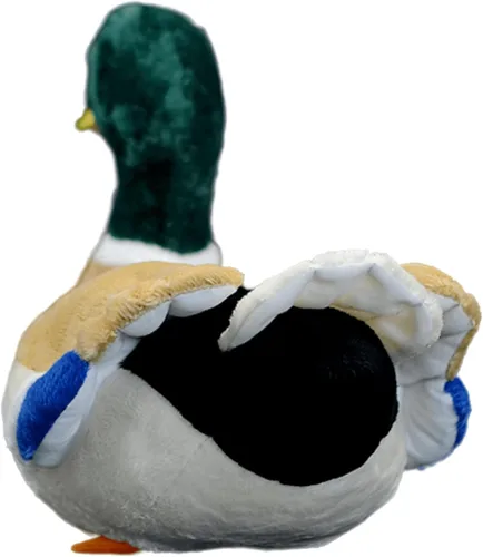 Vista 5 de FRANKIEZHOU Peluche realista de pato real de 12 pulgadas de largo, peluche de pato realista, juguetes de peluche de pato suave, regalos para niños