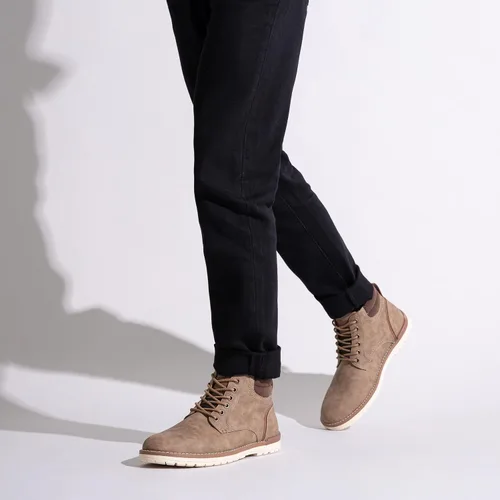 Vista 6 de Vostey - Botas de senderismo para hombre, de estilo casual, resistentes al agua, tipo chukka