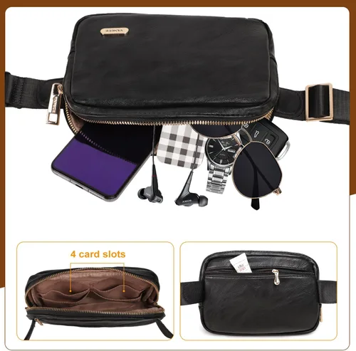 Vista 3 de Mini riñonera unisex, Negro -, Bolsa de cinturón