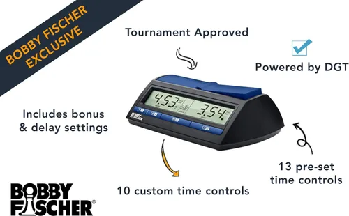 Vista 3 de Bobby Fischer Reloj de ajedrez - Desarrollado por DGT