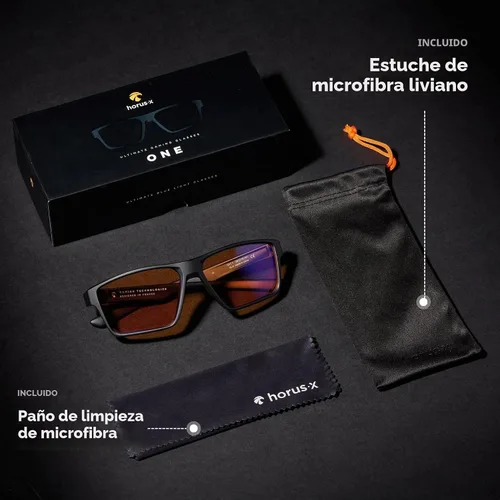 Vista 7 de Horus X • Gafas de luz azul para hombres y mujeres Gafas de bloqueo de Ámbar
