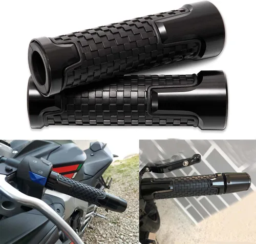 Vista 9 de JMTBNO Manijas universales de motocicleta de 7/8 pulgadas, 0.866 in, agarres de goma CNC compatibles con Honda Yamaha, Suzuki, Kawasaki, Dirt Bike