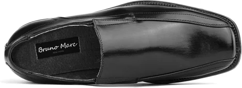 Vista 3 de Bruno Marc Mocasines de vestir forrados de cuero para hombre