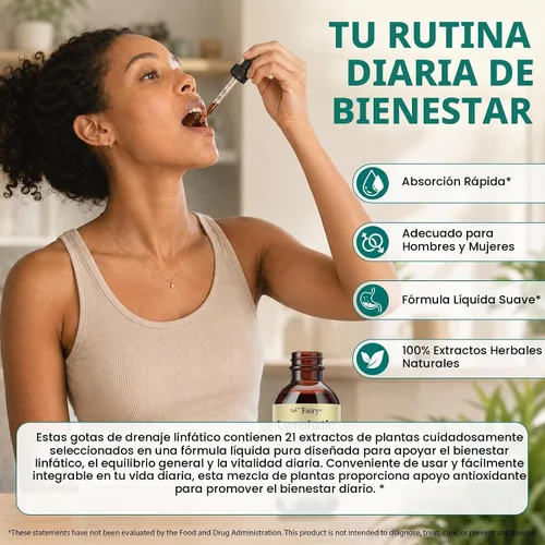 Vista 6 de Gotas de drenaje linfático, limpieza de desintoxicación de ganglios