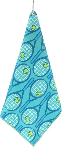 Vista 4 de Millie Rose - Toallas de tenis con múltiples estampados de moda, toallas de tenis de algodón de microfibra suave de 15 x 17 pulgadas con clip