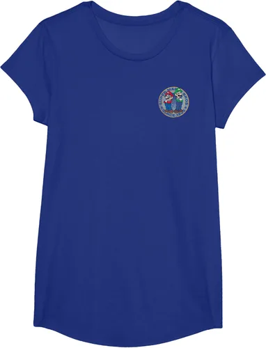 Vista 22 de Super Mario Bros Luigi Left Chest Since 1985 - Camiseta gráfica Negro