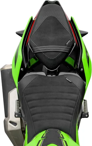 Vista 9 de Almohadilla de Asiento para Motocicleta Delantero Conductor Trasero Pasajero para Kawasaki Ninja400 Z400 2018 2019 2020 2021 2022 2023 2024 2025