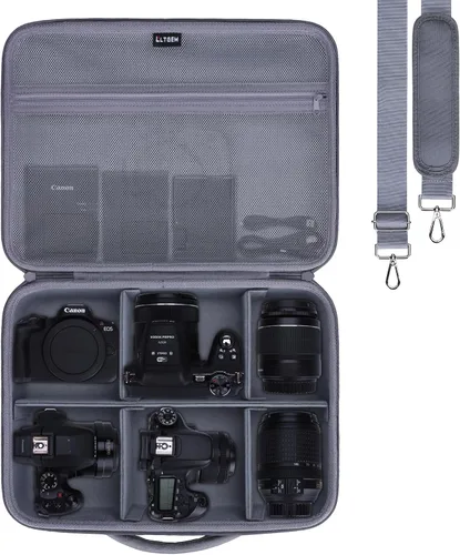 Vista 21 de Funda para Canon EOS T7 R50 R100/Sony Alpha a6400 a6700 Cámara Púrpura