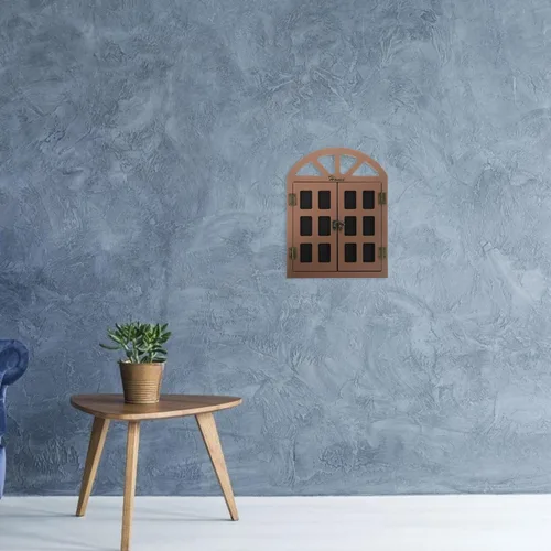 Vista 8 de VOSAREA Colgante de pizarra de madera para ventana, multifuncional, letrero de pizarra reutilizable
