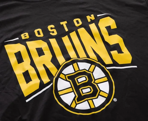 Vista 4 de Calhoun NHL - Camiseta de manga corta de poliéster que absorbe la humedad para hombre Boston Bruins