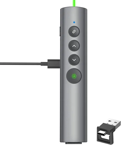 Vista 10 de Clickers de presentación para PowerPoint, clicker para presentaciones portátiles remoto, control remoto inalámbrico USB para presentador, control