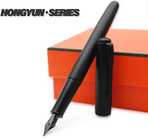 Vista 4 de JINHAO 75 HongYun - Pluma estilográfica (negro mate, punta fina)