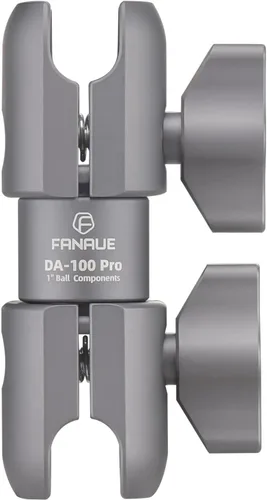 Vista 2 de FANAUE DA-100PRO - Brazo giratorio de doble zócalo compuesto, 3.7 pulgadas de longitud, construcción de aluminio, compatible con soportes RAM B