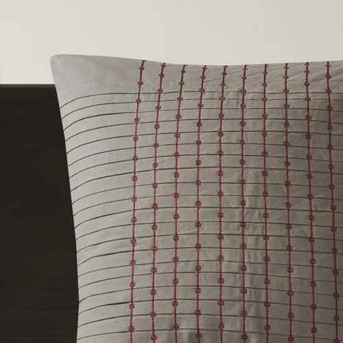 Vista 4 de N Natori Cherry Blossom - Funda de almohada europea acolchada individual, súper suave, lavable a máquina, funda de almohada decorativa cuadrada