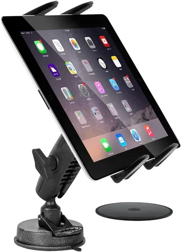 Vista 2 de ARKON Mounts - Soporte de tableta de succión adhesiva resistente Diseño con resorte Rotación de 360 grados Soporte de tableta