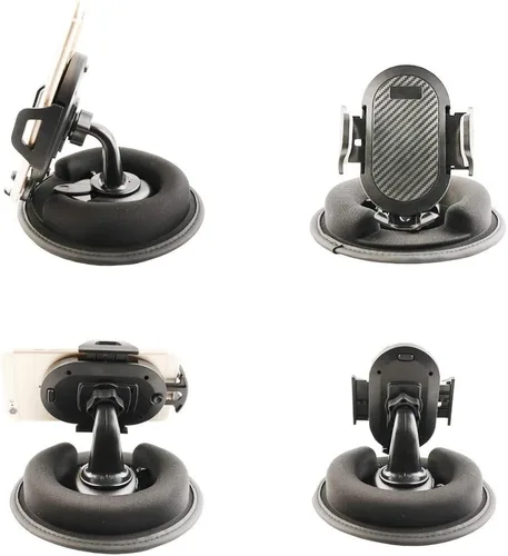 Vista 3 de Soporte para teléfono celular, soporte de fricción para puf, 2 en 1 y soporte de ventilación de aire, para iPhone, Android y otros teléfonos
