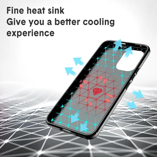Vista 5 de Funda diseñada para Xiaomi Poco X8 Pro Max, TPU flexible [textura cepillada] [antideslizante] protección militar a prueba de golpes, funda delgada