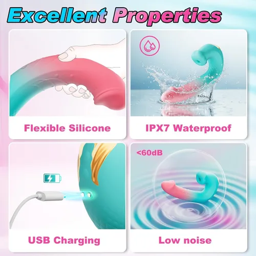 Vista 6 de Tentacle Consolador for Couple Play Beach Adult Toys for Men and Women Whether in Daily Life or During Important Moments Waterproof Suction Base