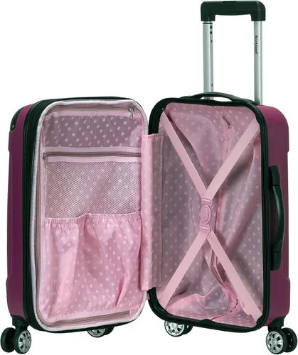 Vista 8 de Rockland London Equipaje con carcasa rígida con ruedas, Magenta), F190-MAGENTA