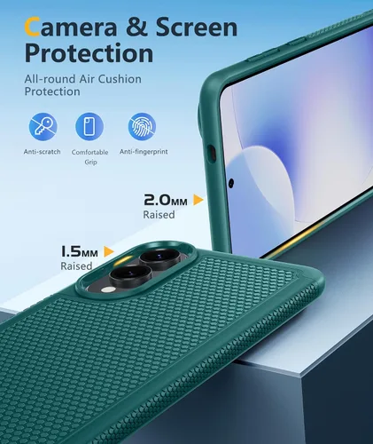 Vista 713 de FNTCASE Funda para iPhone 17 Pro: Fundas delgadas translúcidas de color azul claro compatibles con MagSafe, protección completa de la cámara