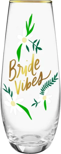 Vista 4 de Creative Brands slant collections - Vaso de copa de champán sin tallo, 11.8 onzas, Lady Of Leisure