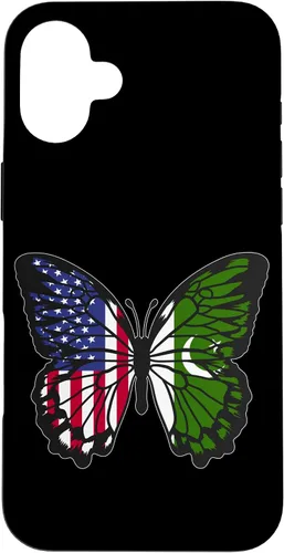 Vista 23 de Pakistani Roots USA Pakistan Mix Butterfly Pakistan Heritage Case for iPhone 17