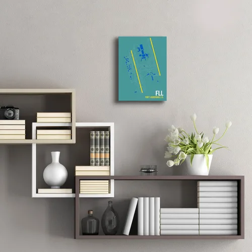 Vista 6 de Epic Art 'FLL Airport Layout' by O8 Left, Acrylic Glass Wall Art, 12"x16