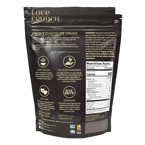 Vista 6 de Love Crunch - Nature's Path - Granola orgánica, chocolate oscuro