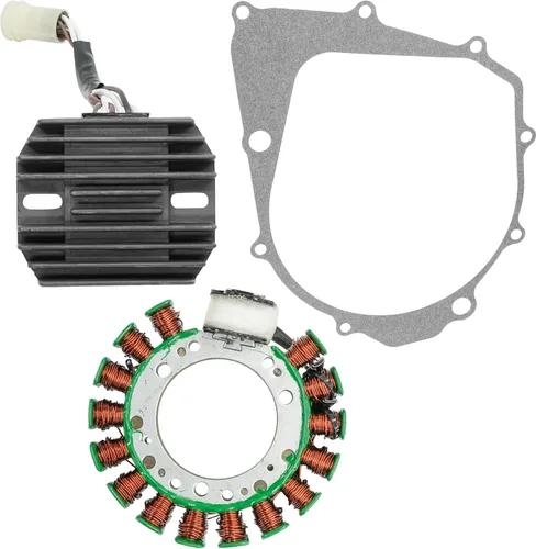 Vista 6 de Caltric Rectificador de estator y regulador con junta compatible con Yamaha Big Bear 350 Yfm350 4X4 1990-1994