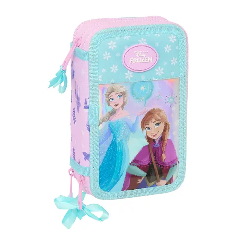Vista 2 de Plumier Triple Frozen Cool days Violeta Azul cielo 12,5 x 19,5 x 5,5 cm 36 Piezas
