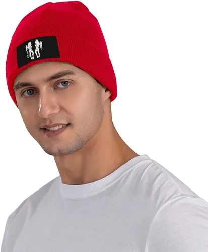 Vista 4 de Angel Devil Knit Beanie Hats Men Women Black Winter Hats Skull Caps Warm Classic Slouchy