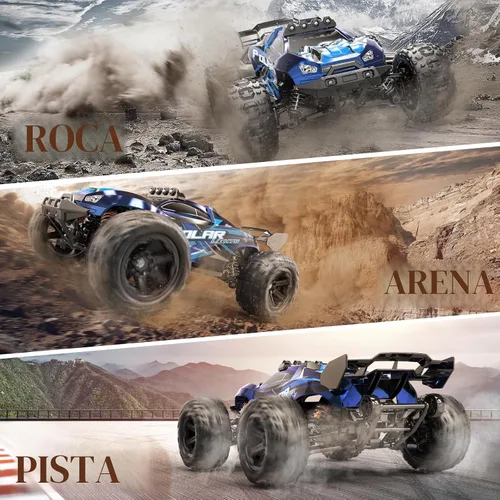 Vista 6 de Rc Cars 1:14 All Terrain RC Car para adultos y niños, 4WD Off-Road RC Truck de alta velocidad rápido 40+ KPH, 4X4 impermeable a control remoto con 2