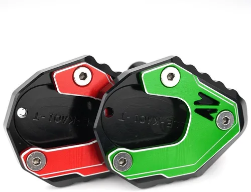 Vista 7 de MOWOK Para Kawasaki Z900 NINJA 650 Z900SE Z900RS Z800 Z650 Motocicleta Kickstand Pie Pad Soporte lateral Ampliadora Z 900 (rojo)