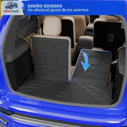 Vista 5 de Rongtaod Alfombrilla para maletero y respaldo para Jeep Grand Cherokee L