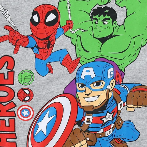 Vista 4 de Marvel Conjunto de camiseta y pantalón corto de manga corta para niños pequeños de los Vengadores