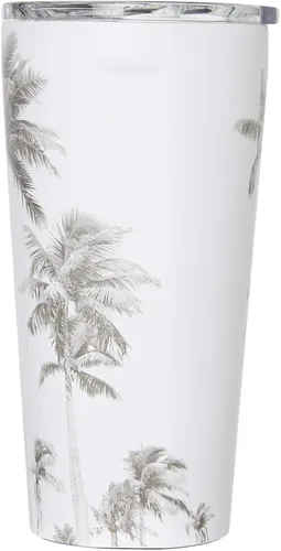 Vista 17 de Corkcicle - Taza de viaje, acero inoxidable con aislamiento Camuflaje del bosque