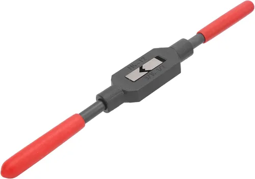 Vista 9 de Hilitand Mango de llave de grifo ajustable de acero 45# para grifos 3/16-1/2 (M4-), herramienta de llave de roscado de escariador estándar de EE. UU