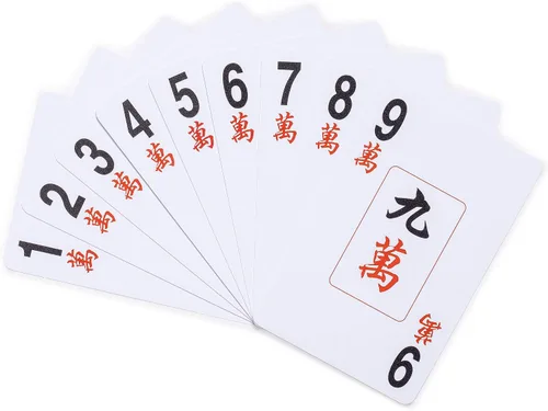 Vista 5 de Yellow Mountain Imports American Mahjong - Juego de 178 cartas Rojo