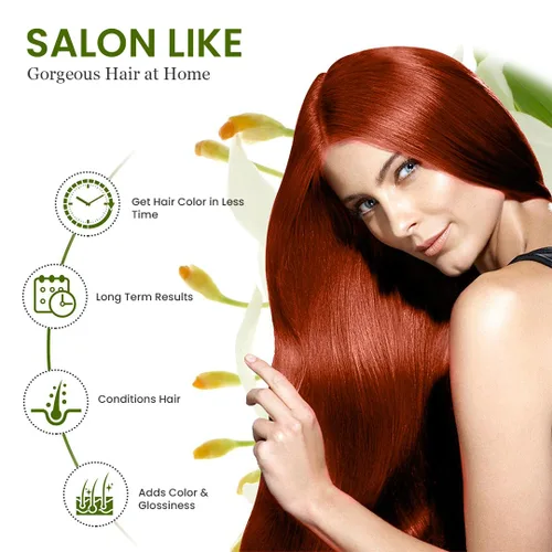 Vista 2 de Pardesi Henna orgánica natural 7.05 oz - Tratamiento natural para el cabello y acondicionador Halal, sin OMG, vegano Sin químicos